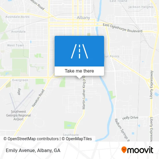 Mapa de Emily Avenue