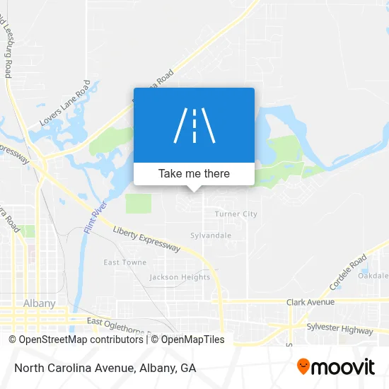 Mapa de North Carolina Avenue