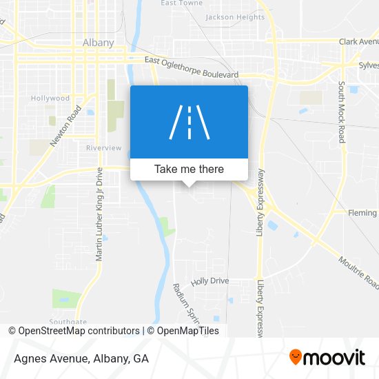 Agnes Avenue map