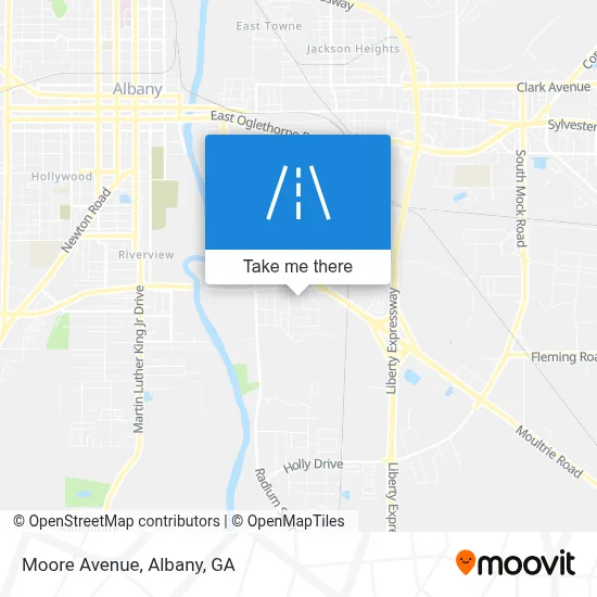 Mapa de Moore Avenue