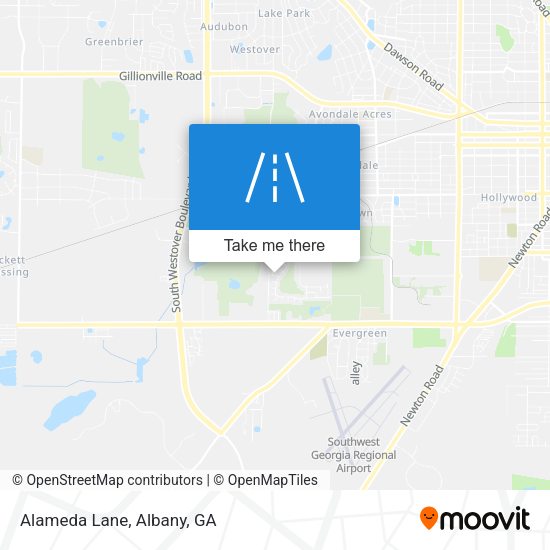 Mapa de Alameda Lane