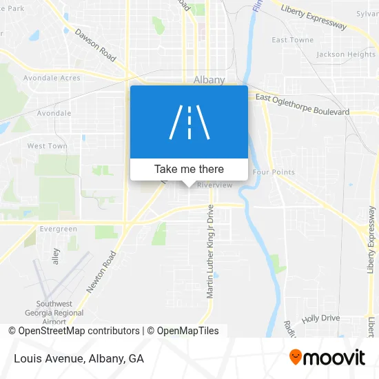 Mapa de Louis Avenue