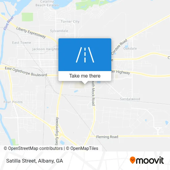 Satilla Street map
