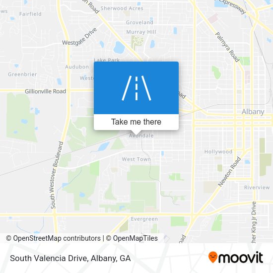 South Valencia Drive map