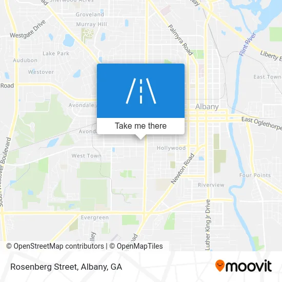 Rosenberg Street map