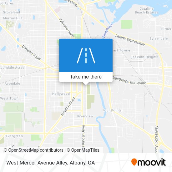 West Mercer Avenue Alley map