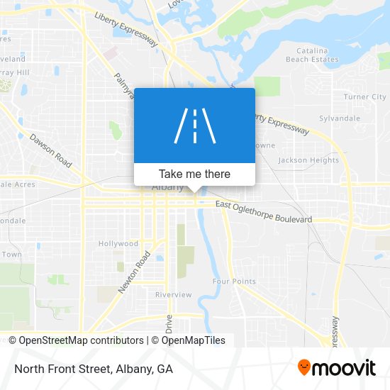 North Front Street map