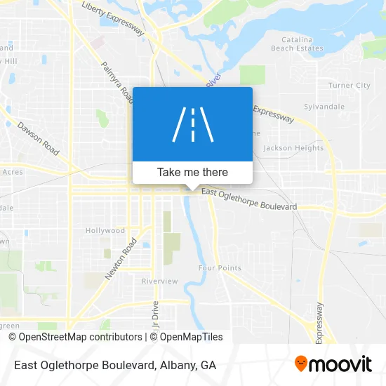 Mapa de East Oglethorpe Boulevard