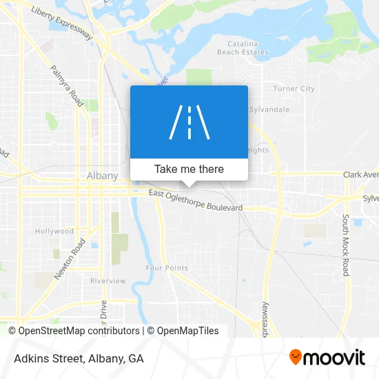 Adkins Street map