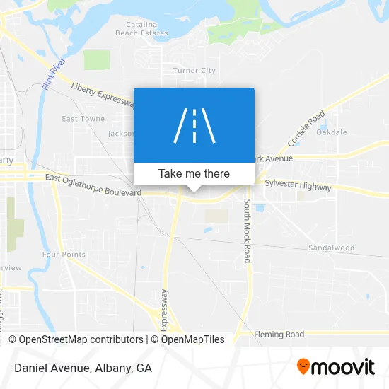 Mapa de Daniel Avenue
