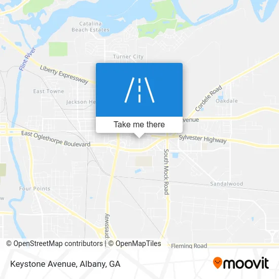 Mapa de Keystone Avenue