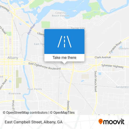 East Campbell Street map
