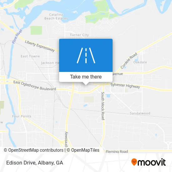 Edison Drive map