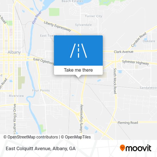 Mapa de East Colquitt Avenue