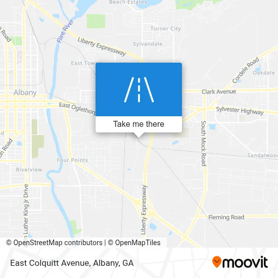 Mapa de East Colquitt Avenue