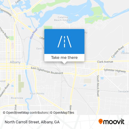 North Carroll Street map