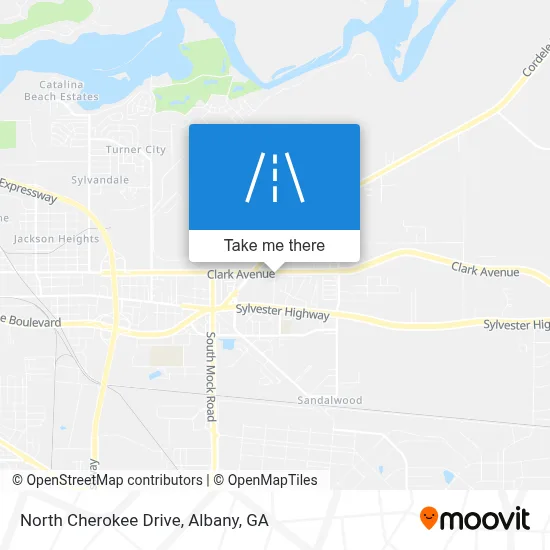 Mapa de North Cherokee Drive