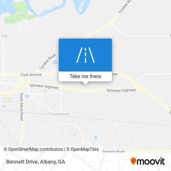 Bennett Drive map