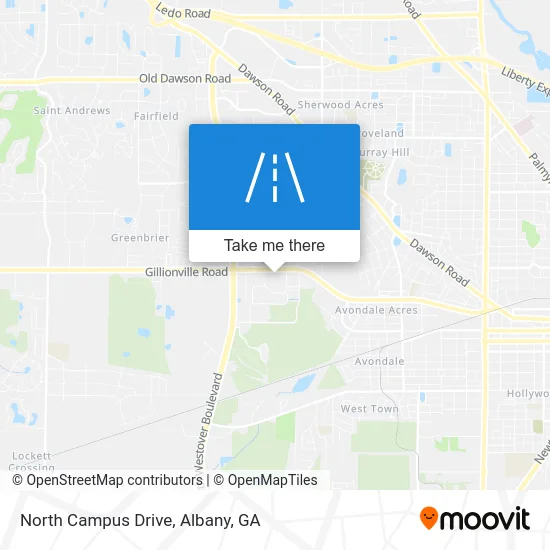 Mapa de North Campus Drive