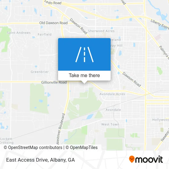 East Access Drive map