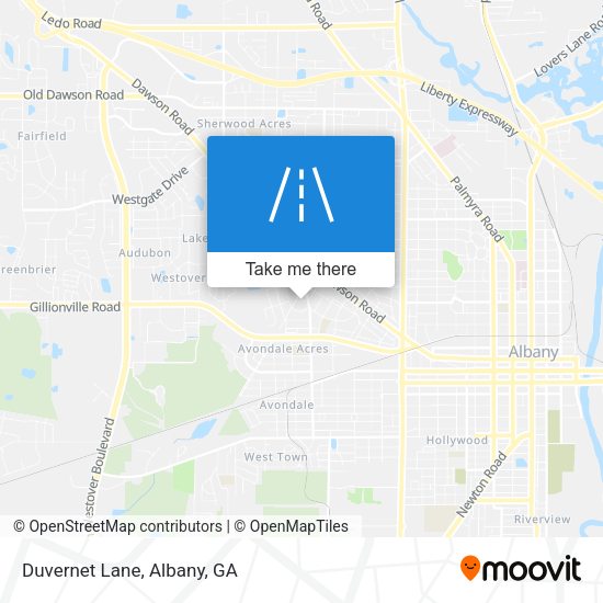 Mapa de Duvernet Lane