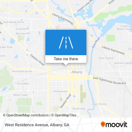 Mapa de West Residence Avenue
