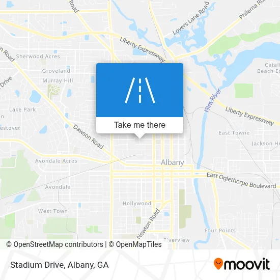 Stadium Drive map