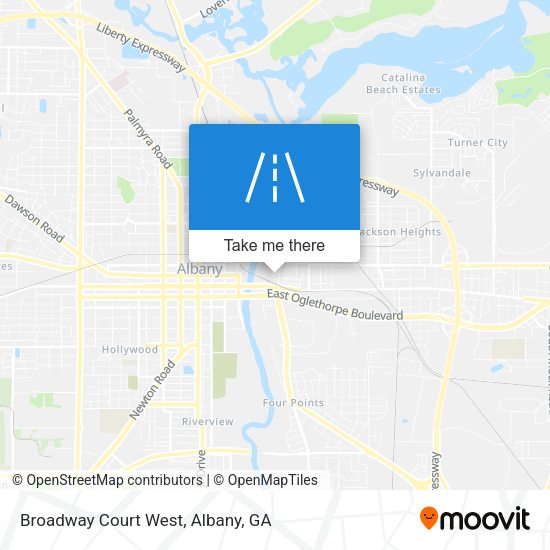 Mapa de Broadway Court West