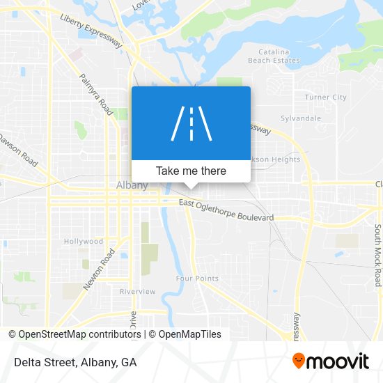 Delta Street map