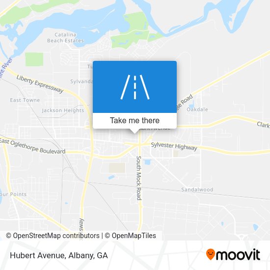 Hubert Avenue map