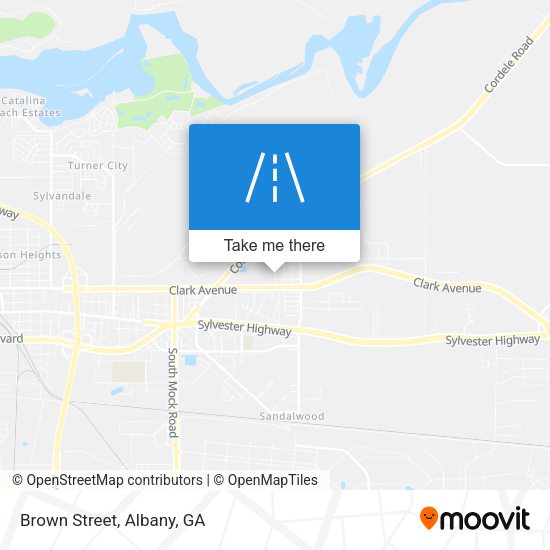 Brown Street map