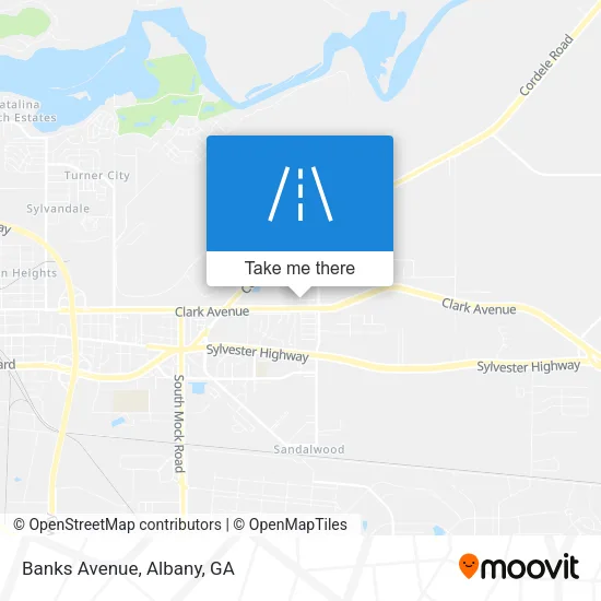 Mapa de Banks Avenue