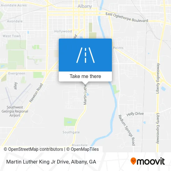 Mapa de Martin Luther King Jr Drive