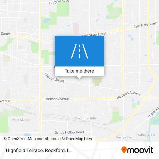 Highfield Terrace map