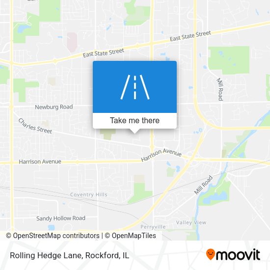Rolling Hedge Lane map