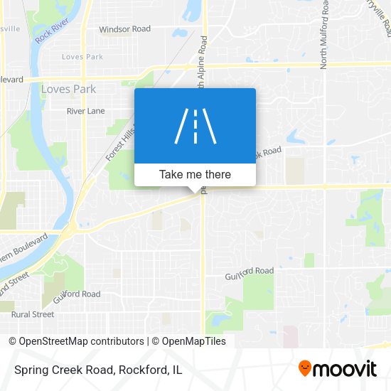 Mapa de Spring Creek Road