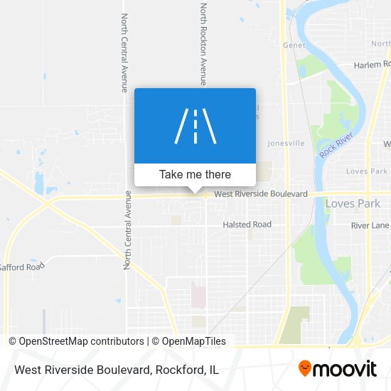 Mapa de West Riverside Boulevard