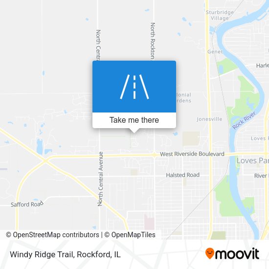 Windy Ridge Trail map