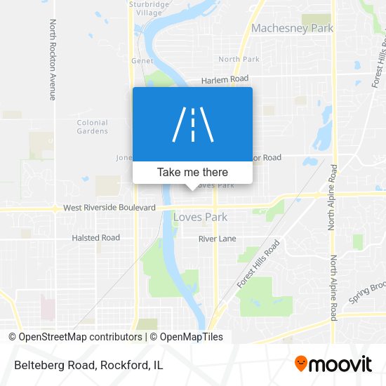 Mapa de Belteberg Road