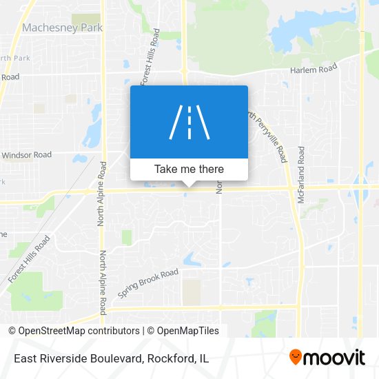 Mapa de East Riverside Boulevard