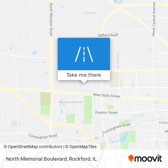 North Memorial Boulevard map