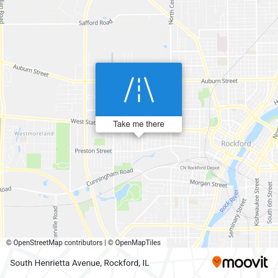 South Henrietta Avenue map