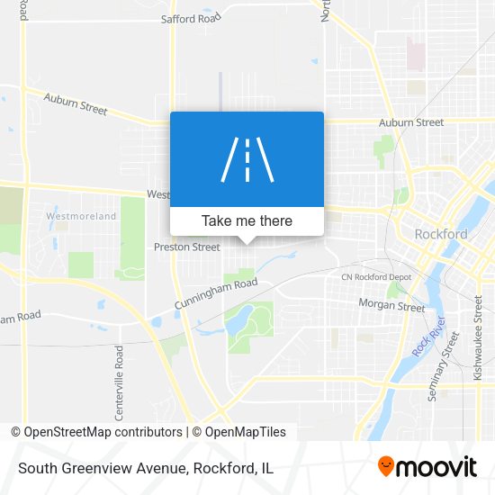 Mapa de South Greenview Avenue