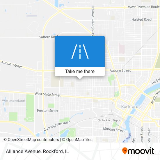 Mapa de Alliance Avenue