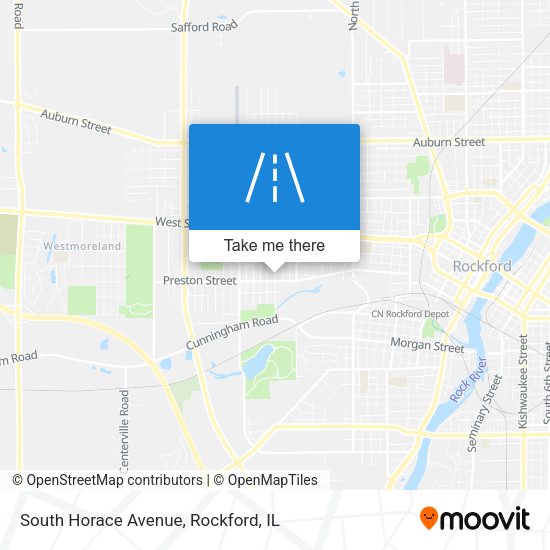 South Horace Avenue map