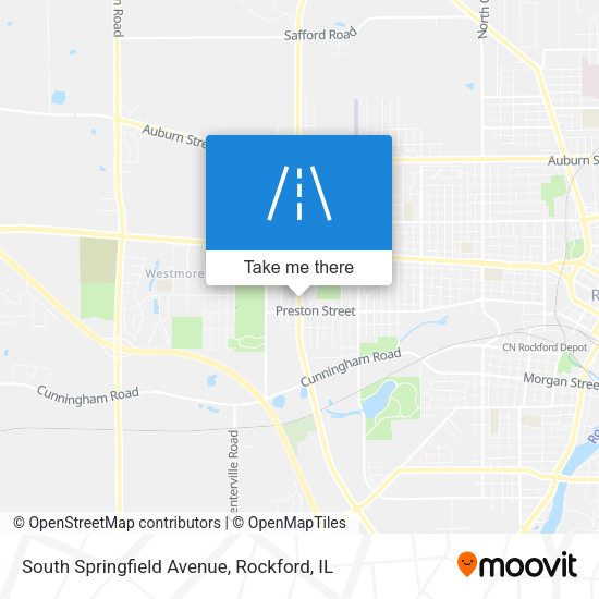South Springfield Avenue map