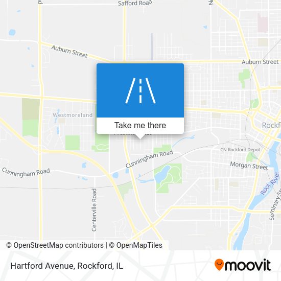 Mapa de Hartford Avenue