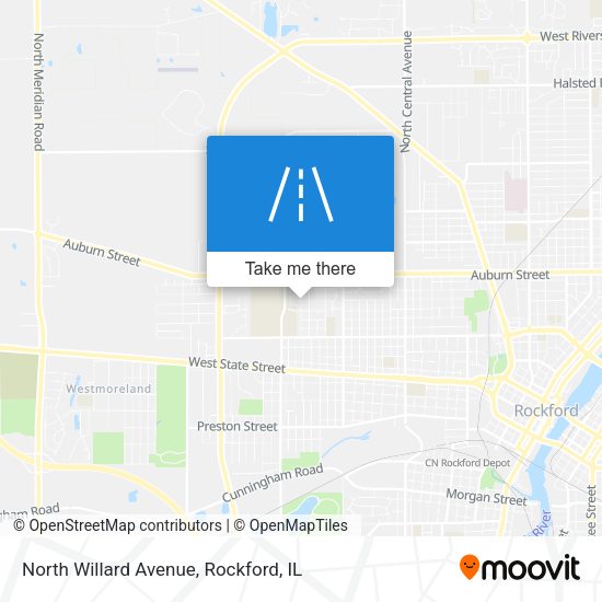 North Willard Avenue map