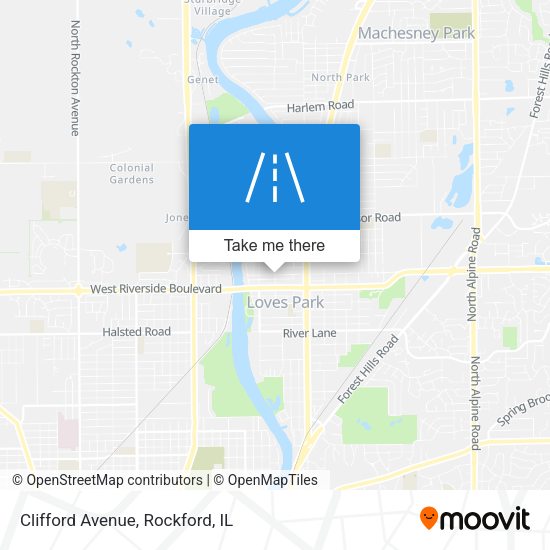 Mapa de Clifford Avenue