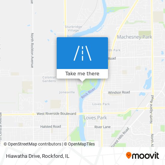 Hiawatha Drive map